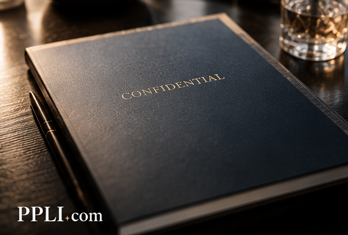 A confidential case file on a desk